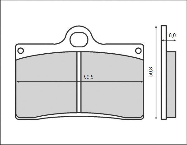 Set placute frana FT3030 - Aprilia RS 250cc - Cagiva Mito 125cc - Ducati Monster - Gas Gas 125-450cc - KTM LC4 - Yamaha TXR 125cc