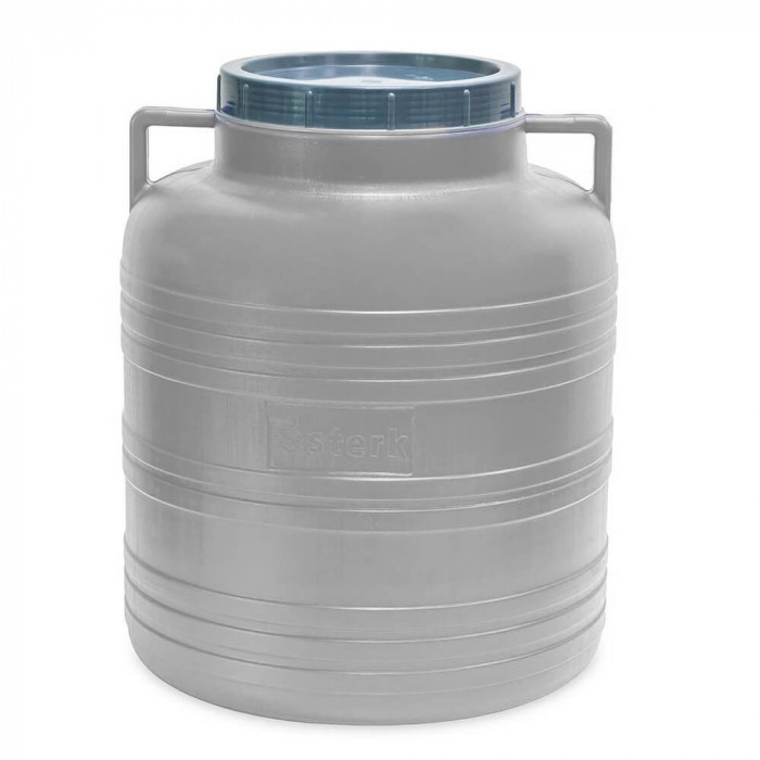 Bidon STERK, Capacitate 20 L, Dimensiune 26x26x36 cm, Alb, Bidon Plastic, Bidon STERK, Bidon Mare, Bidon Apa, Bidon de Plastic