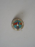 QW9 I 12 - Insigna - tematica cosmos - primul zbor cosmic sovieto-roman - 1981, Romania de la 1950