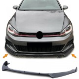 Spoiler frontal negru cu ABE, potrivit pentru VW Golf 7 GTI sedan 12-21 Performance AutoTuning