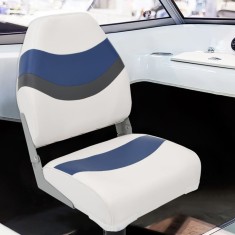 vidaXL Set cu scaun pentru barcă, pliabil, 2 piese, spătar &icirc;nalt