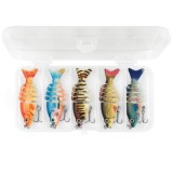 Voblere multisection, la cutie, 5 buc/set, 6 cm, 6 g, Baracuda