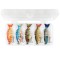 Voblere multisection, la cutie, 5 buc/set, 6 cm, 6 g