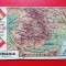 Harta in relief a Romaniei 1926 / embosata