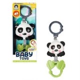 Jucărie muzicală pentru bebeluși Panda cu inel de prindere și 12 melodii 0 luni+
