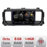 Navigatie Android 2K QLED 8+128 GB pentru Citroen Jumpy, Proace, Traveller
