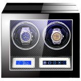Cumpara ieftin Cutie intors ceasuri automatice cu amprenta iUni, Luxury Watch Winder 2 Carbon