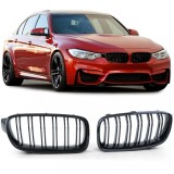 Grilaj sport cu dublu fante, negru lucios, potrivit pentru BMW F30 F31 11-19 Performance AutoTuning
