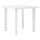 Cumpara ieftin Masă de grădină, alb, 80 x 75 x 72 cm, plastic