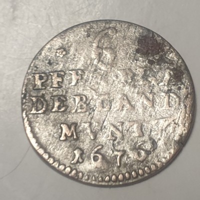 Germania Brandenburg-Prusia 6 pfennig 1676 argint Frederic William foto