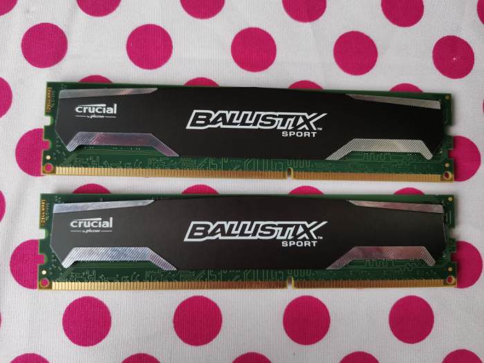 Memorie Ram Crucial Ballistix Sport 16 GB (2 x 8) 1600Mhz DDR3.