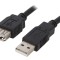 Cablu USB 2.0 A-A 3m, negru