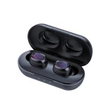 Casti Wireless TWS 50C Techstar&reg;, Bluetooth 5.0, Conexiune Instanta, Waterproof IPX5, 300mAh, Touch, Negru