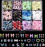 Figurine 3D volumetrice pentru manichiură, set ZSHZ-970