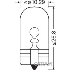 SET 2 BECURI 12V WY5W ORIGINAL BLISTER OSRAM