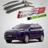 Cumpara ieftin Ștergătoare Jeep Cherokee KL 2014-prezent | Set Față și Spate Flat &ndash; TeamCar&reg;