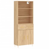 Cumpara ieftin Dulap inalt, stejar sonoma, 69,5x34x180 cm, lemn compozit