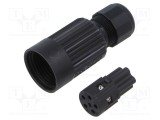 Conector alimentare AC terminal cu șurub mamă TH384 27mm TECHNO