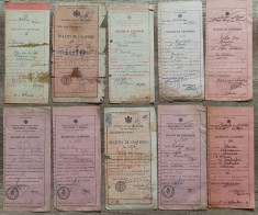 Lot 10 buletine de casatorie, Bucuresti, prima jumatate a secolului XX foto
