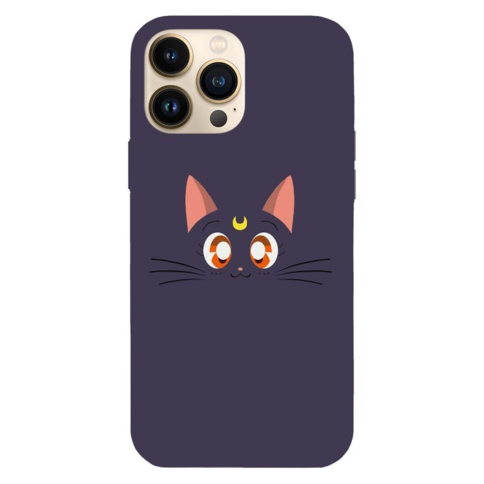 Husa compatibila cu Apple iPhone 14 Plus model Sailor Moon Luna, Silicon, TPU, Viceversa
