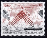 DB1 Colonii TAAF Terit Antarctice Franta 1987 Comunicatii Satelit Inmarst 1 v. MNH