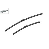 Set Stergatoare Parbriz Silicon Renault Trafic (2014-2018) 650mm + 475mm, Carlig, Hibrid