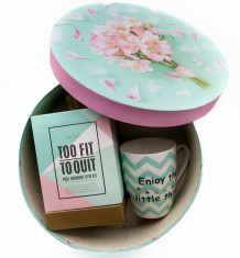 Set cadou Too fit to quit, cana 250 ml si cutie cadou foto