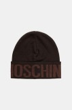 Moschino căciulă de l&acirc;nă culoarea maro, M3349 65457