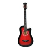 Cumpara ieftin Chitara Clasica Lemn 4/4, 95cm, Cutaway Country Red, Corzi Bronz, Tei, Adulti/13+, Ideallstore