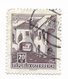 Austria - Monumente arhitectonice din Austria, 1961 - obliterat
