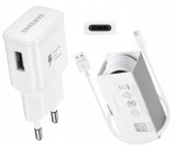 Incarcator Samsung EP-TA200 + Cablu de date Type C Fast Charging White