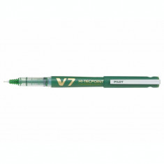 Roller V7 Hi-Tecpoint Reincarcabil 0.7 Verde Pilot