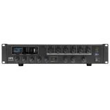Amplificator de linie HPA, 19&#039;&#039;, 110V, 240W, 6 zone, FM, Bluetooth, sirena, USB, AUX, telecomanda