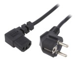 Cablu Alimentare 3x1mm2 Ștecăr Unghi - IEC C13 90&deg;