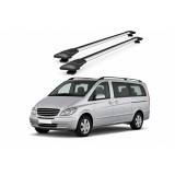 Bare portbagaj transversale auto aluminiu compatibile Mercedes Benz Viano (W639) MPV 2003-2014 116-120 cm Cod: KL1