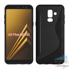 Husa Samsung Galaxy A9 Star Lite Carbon S Shape Neagra foto