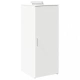 vidaXL Dulap de depozitare alb 40x45x103,5 cm, lemn stratificat 859033