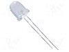 Dioda LED, 8mm, alb rece, 6350mcd, 20mA, 2,9...3,6V, NTE Electronics - NTE30059