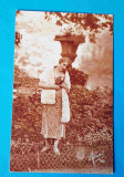 Carte Postala veche - fotografie portret domnisoara - datata 1927