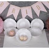 Set 6 farfurii pentru desert din portelan alb antichizat CW131, Seturi