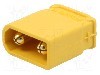 Conector alimentare DC, 500V, 2 pini, seria XT30, {{Dimensiune pin}}. AMASS - XT30UPB-M