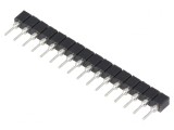 Soclu SIP16 THT 2,54mm Placare Aurită, TE Connectivity
