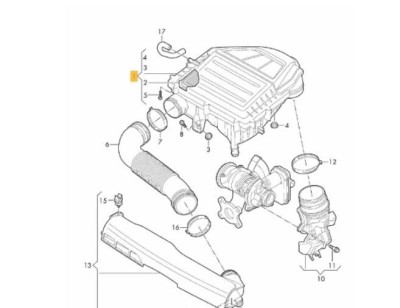 Carcasa filtru de aer AUDI A1 (8X); A3 (8V) Q2 (GA), SEAT ARONA ATECA IBIZA; LEON (5F) TOLEDO, SKODA FABIA; KAROQ; OCTAVIA III; RAPID; SCALA, VW CADD foto