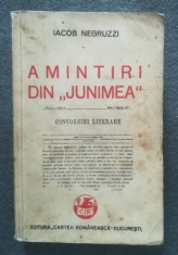 Iacob Negruzzi - Amintiri din Junimea (1939)