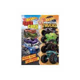 Hot Wheels: Race Cars vs. Monster Trucks: 100% Officially Licensed by Mattel, Activities, Tattoos, &amp; Press-Out Cards for Kids Ages 4 to 8
