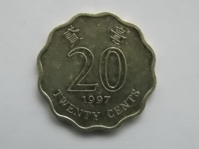 20 CENTS 1997 HONG KONG foto