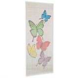 Perdea de ușă pentru insecte, 90 x 200 cm, bambus