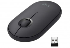 Mouse fara fir Logitech Pebble silentios, 2.4 GHz, grafit negru - RESIGILAT foto