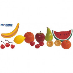 Set Fructe Din Plastic Miniland 15 Buc foto