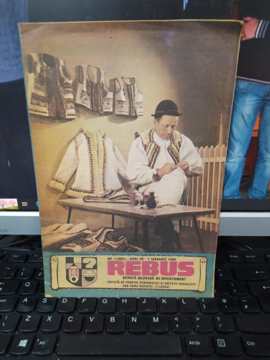 Rebus, revistă bilunară de divertisment, 1 ian. 1986, nr. 1, 685, anul 29, 015